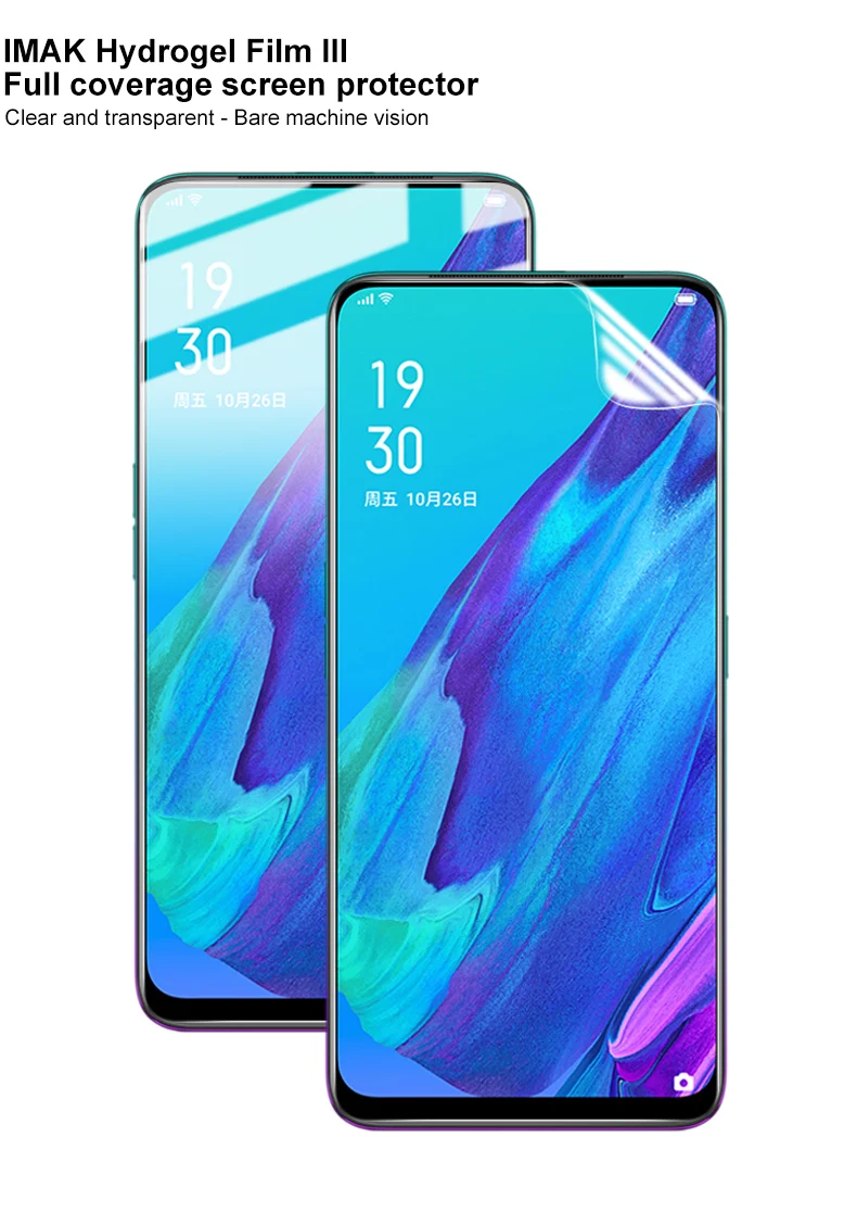 Для OPPO Reno 2 Защитная пленка IMAK Hydrogel III Передняя и задняя мягкая защитная пленка tpu для OPPO Reno2 Z не стекло