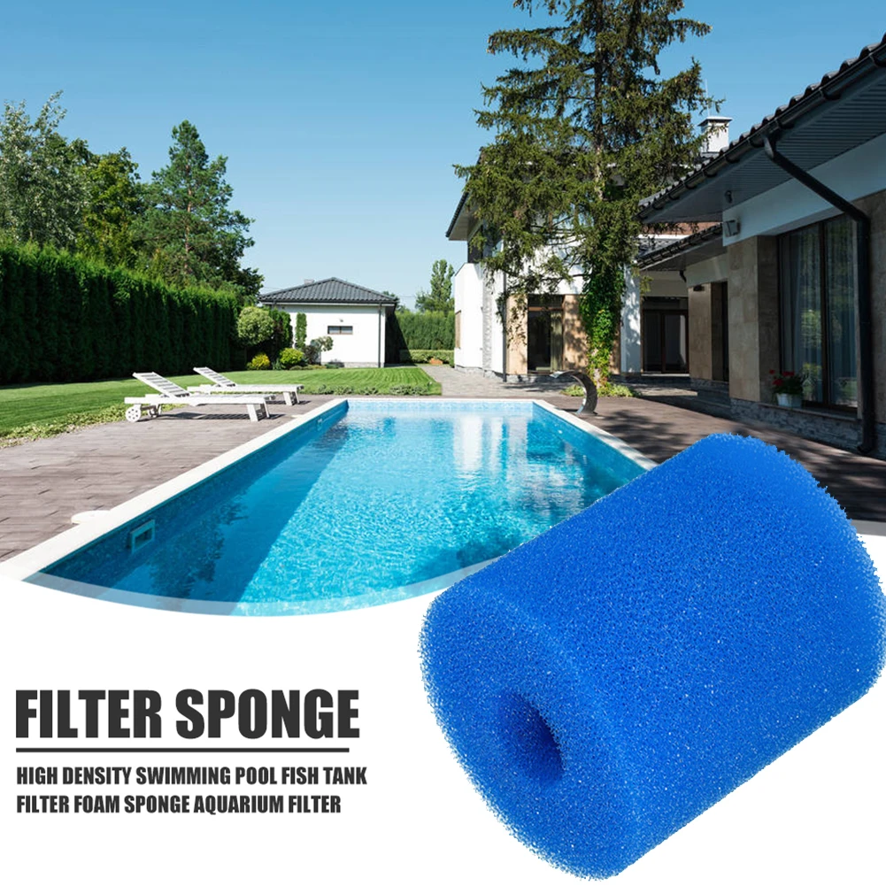 Swimming Pool Cleaning Tools Pools Reusable Washable Foam Filter Sponge Column Outdoor Portable Cleaner | Спорт и развлечения