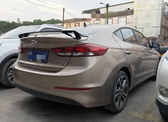 Для hyundai Elantra спойлер GT стиль ABS Материал заднее крыло автомобиля праймер цвет задний спойлер 2012