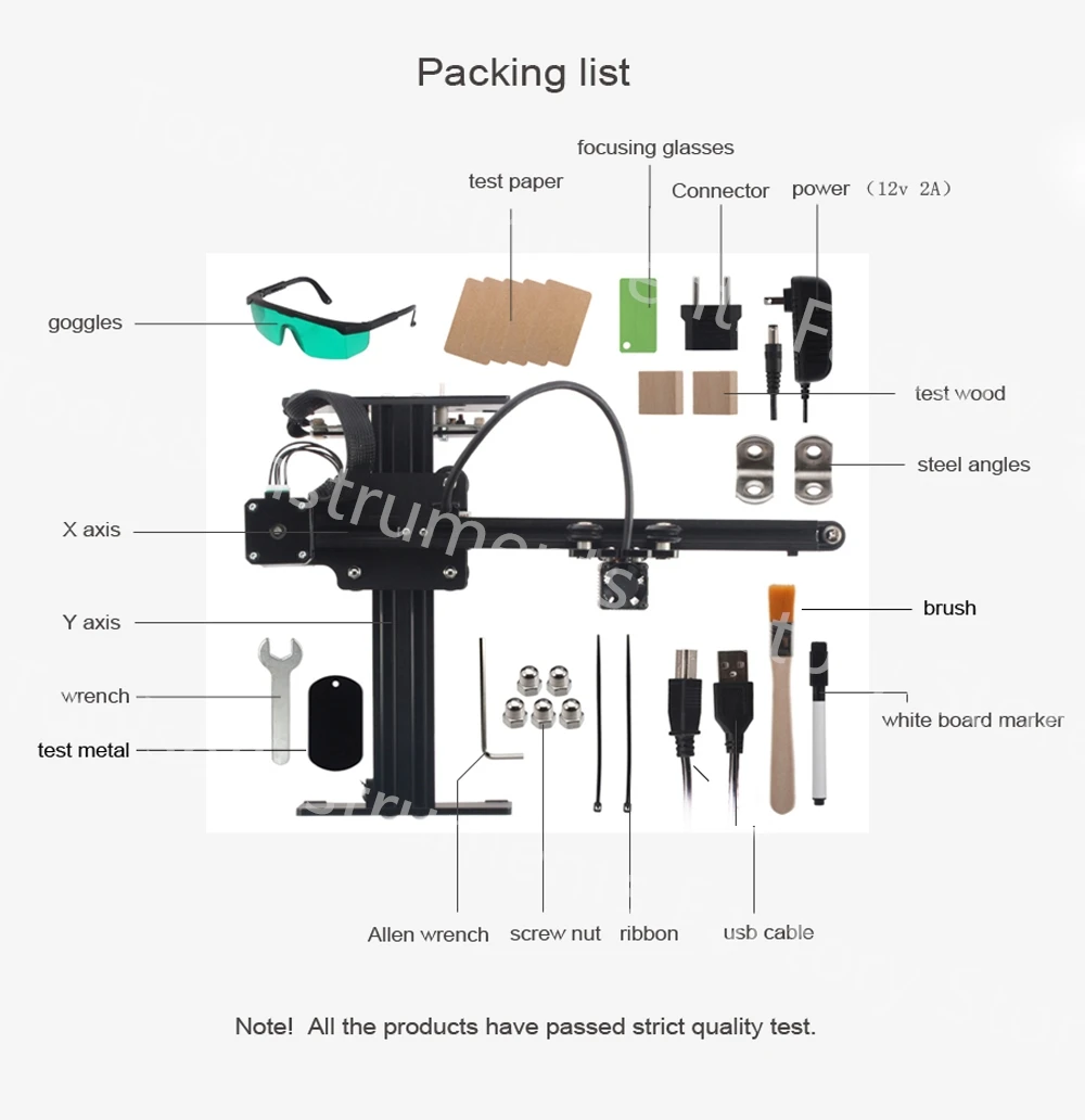 20W Metal Laser Engraver Offline Control CNC Engraving Machine  Wood Router Machine 150mm*150mm Area 7W 3.5W Carving Wood Tool