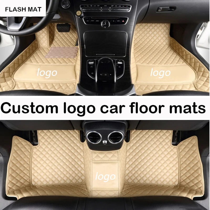 Автомобильные коврики с логотипом на заказ для toyota corolla rav4 camry auris prius fortuner yaris land