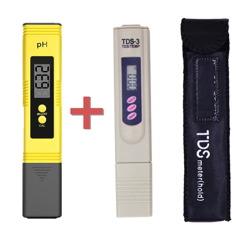 TDS Meter 0-9990ppm Digital PH Meter 0.01 PH High Precision Pen Water Tester TDS&PH Meter 0-14 PH LCD PPM Tester Aquarium Filter radioactive meter Measurement & Analysis Tools