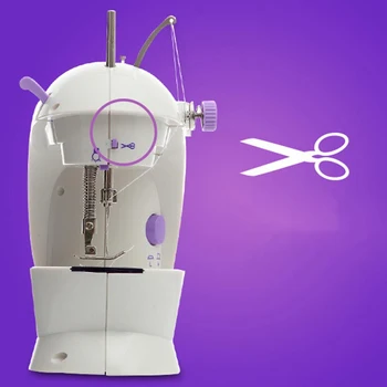 

Household Mini Portable Sewing Machine Thread Cutter + Lighting Lamp For Beginners Household Electric Sewing Machine