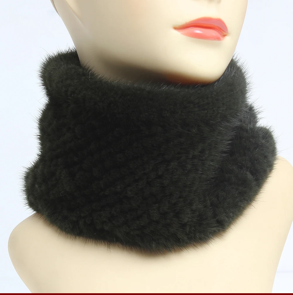 Высокоэластичные шарфы из натурального меха норки, зимний женский теплый шарф из натурального меха норки, повязка на голову, шарф-Кольцо из натурального меха