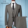 Elevate your style with the TIAN QIONG 3-piece slim fit business suit. Crafted from premium viscose, it offers a sleek silhouette and smart casual style. Perfect for weddings or business, featuring a single-breasted blazer, flat front design, and zipper fly pants, ensuring you look sharp and sophisticated. TIAN QIONG Brand Fashion Men 's Slim Fit Business Suit Men Fashion 3 Pieces Mens Blazers Tuxedos Suits Groom Best Wedding Suits <p>Elevate your wardrobe with HOWDFEO's PDD052 trousers. Crafted from breathable cotton, these trousers offer comfort and style. Featuring a flat front, high waist, and zipper fly, they are perfect for versatile, casual wear. Available in sizes 29-40 and six classic colors.</p>