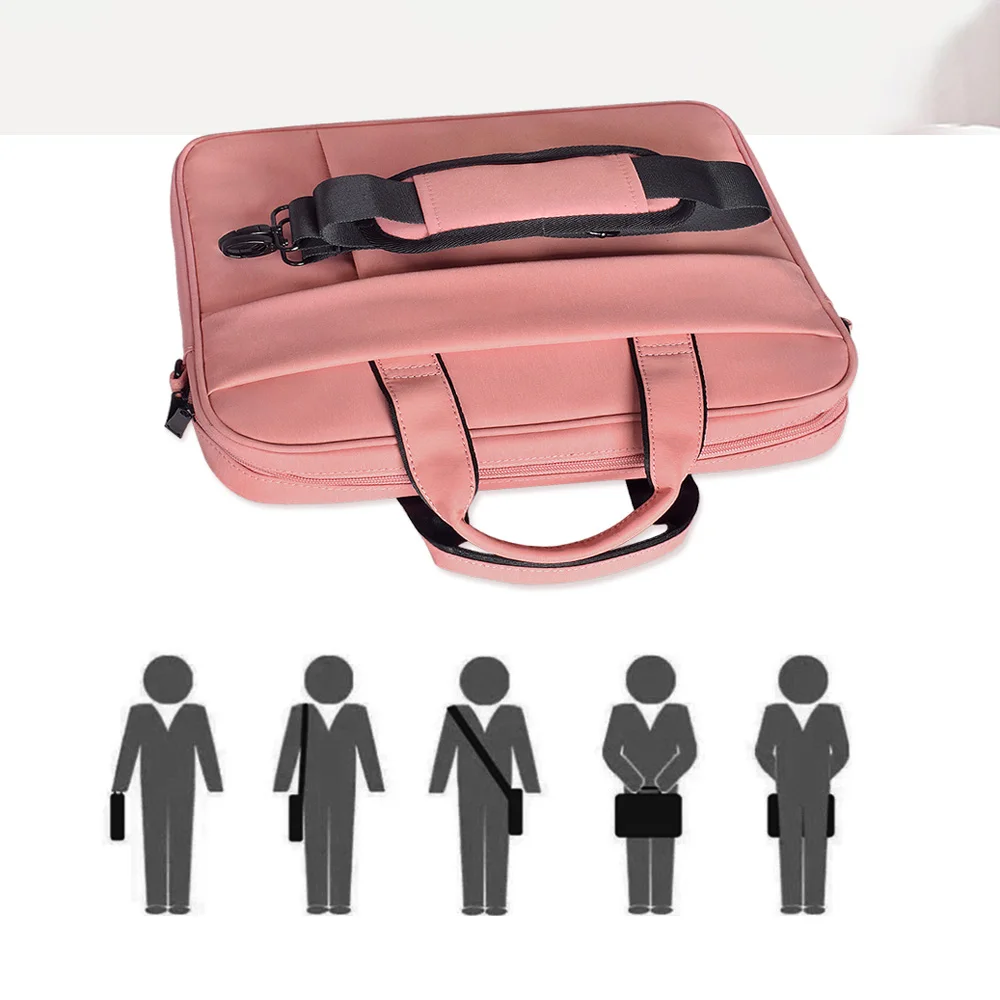 New Shockproof Nylon Shoulder Handbag Messenger Bag For Xiaomi Mackbook Air 13 14 15 15.4 15.6 Notebook Case Women Men Sleeve