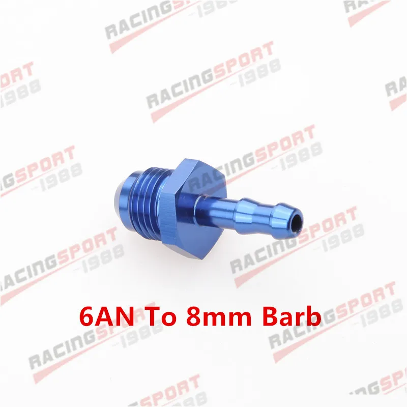 4AN 6AN 8AN 10AN 12AN до 4 мм 6 мм 8 мм 10 мм 1 ''прямой фитинг топливной линии - Цвет: BLUE