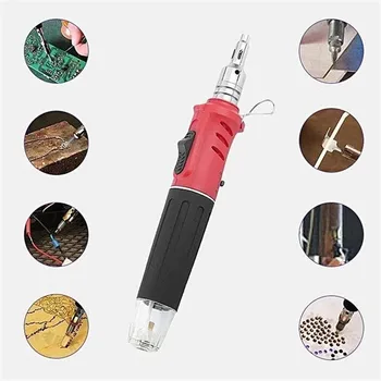 

Dropship 10 in 1 Automatic Ignition Soldering Iron Set Butane Welding Torch Tools Kit Electric Soldering Set Gas Blow Torch Pen