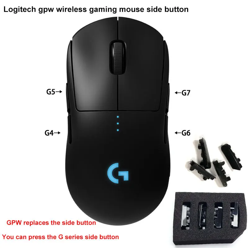 vinden er stærk pizza Sjældent Logitech Pro Side Key | Right Mouse Side Keys | Logitech Mouse Gpw -  Personal Care Appliance Accessories - Aliexpress