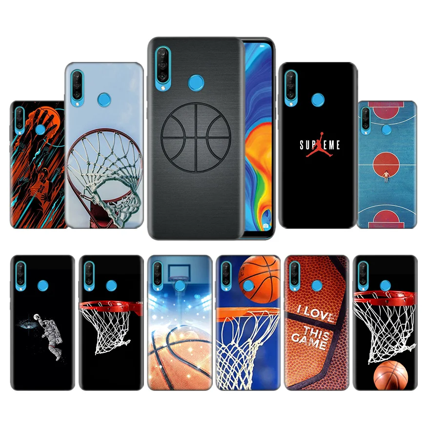

Basketball Black Pattern Silicone Case Coque for Huawei P30 P20 P10 P9 Lite Pro Mate 10 20 30 Lite Pro 2017 2019 Mobile Shell