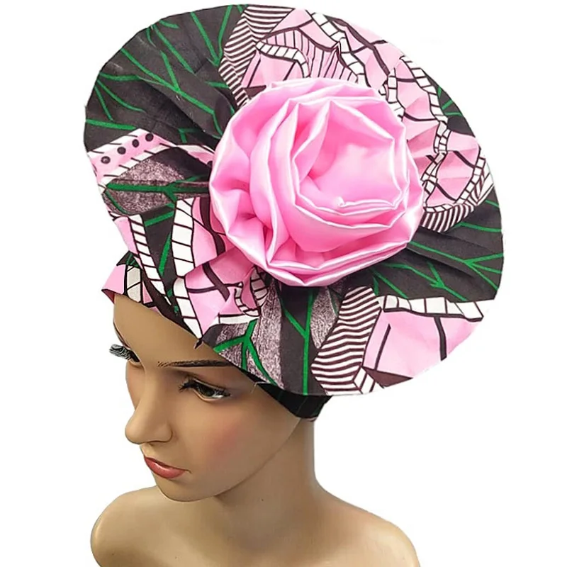

2019 New Arrival wax nigerian turban moving caps African Headwrap AUK009 1PCS for wedding