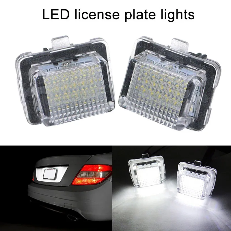 Автомобильный 18 Smd светодиодный светильник номерного знака для Medes Mercedes W204 W221 W212