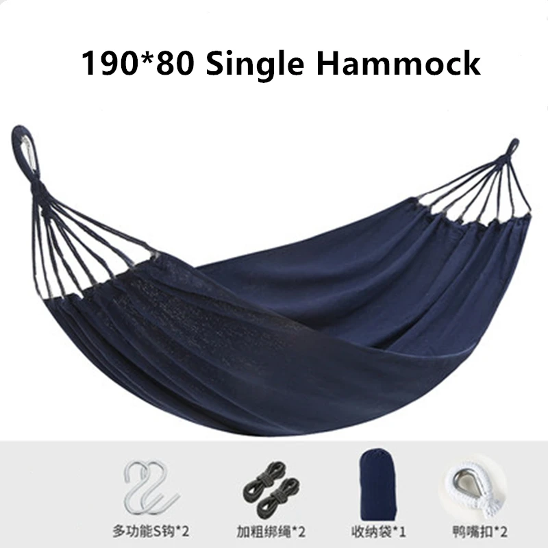 Swing-Bed Hammock Hanging Chair canvas Fabric Patio Single Double-Hammock Travel Outdoor Camping Hiking Garden Furniture outdoor furniture discount Outdoor Furniture