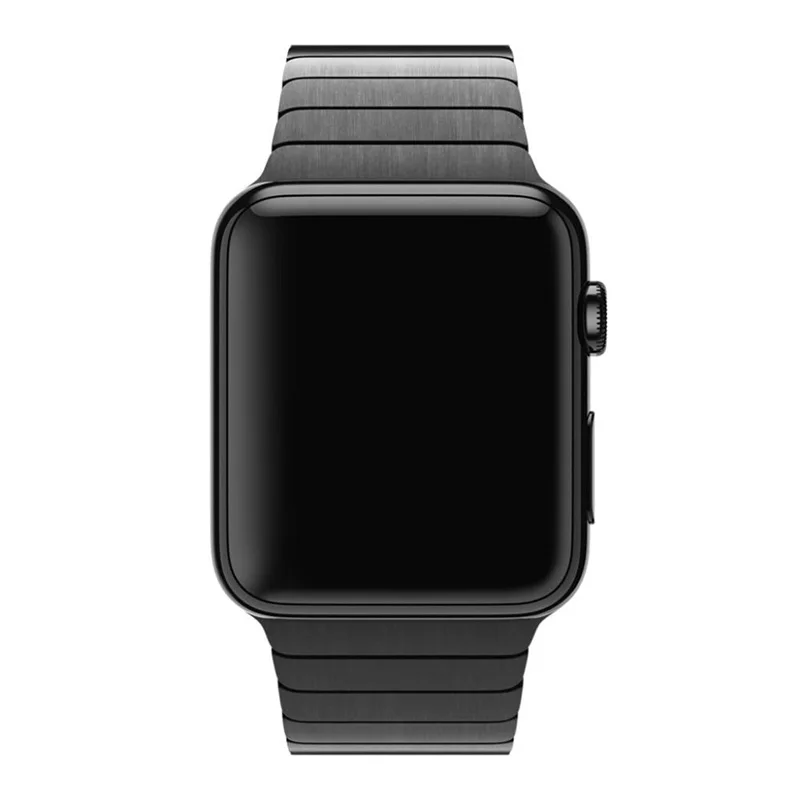 Ремешок из нержавеющей стали с застежкой-бабочкой для Apple Watch 38, 40, 42, 44 мм металлический браслет для Apple Watch аксессуары