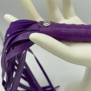 Slave Spanking Leather Cockring Flogger Braid Tails of Sex Toys Sexy Couples Flirt Games for Men Women Fetish Bdsm Bondage Whip 4