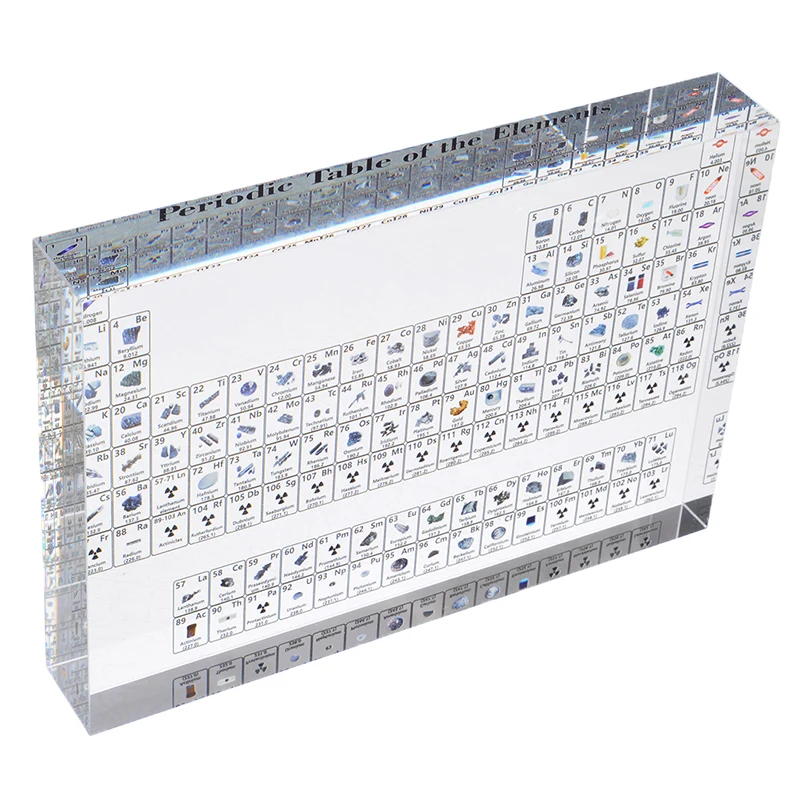 1pc Acrylic Periodic Table of The Elements Chart Elements Framed Display Decor For Students Teachers Gift 3