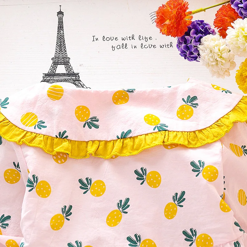 New Toddler Kids Baby Girls Clothes Dress Party Princess Long Sleeve Flower Dress Clothes Girl
