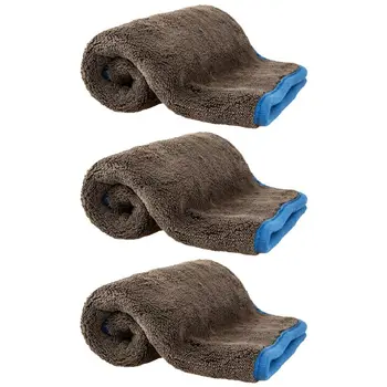 

3 Pcs Ultra Thick Car Wash Towel Extra Soft Washing Drying Super Absorbent Parts B36B