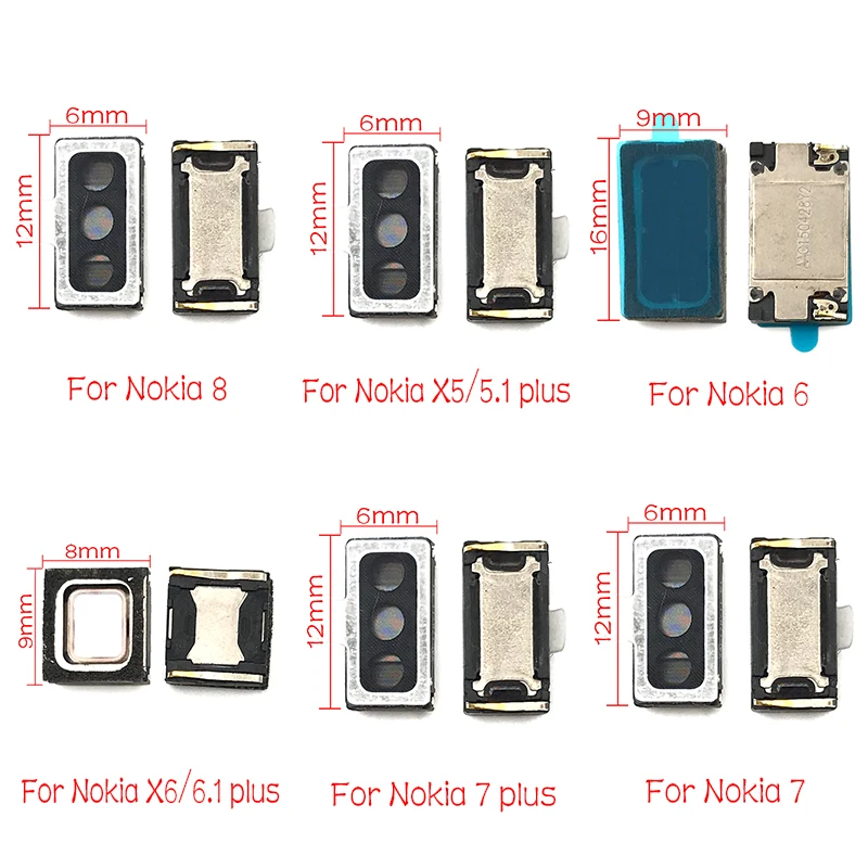 10 шт./лот Новинка для Nokia 2 1 3 5 6 7 8 plus Sirocco наушники Динамик Звуковой приемник гибкий