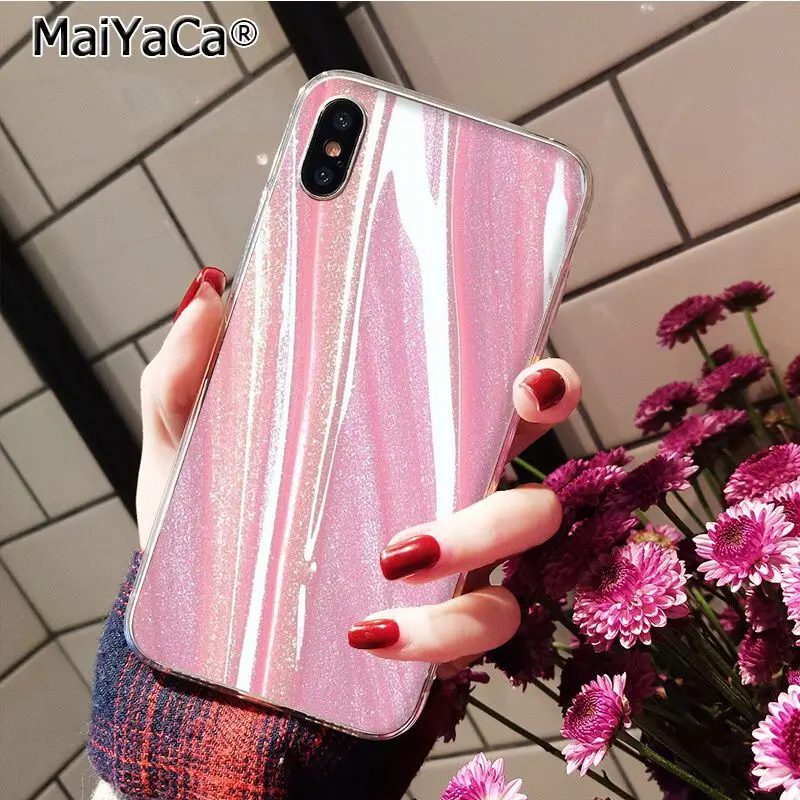 Pink Rose Gold Glitter Bling Marble Aesthetic Diamond Pearl