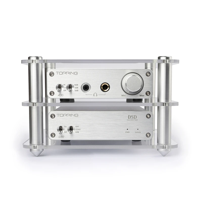 Акриловая стойка для декодера D30 A30 HIFI стойка усилителя прозрачное оборудование двухслойная стойка