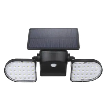 

NEWKBO 56 LEDs Solar Motion Sensor Wall Light with Bright LED Beads Rotatable Solar Panel for Outdoor Garden