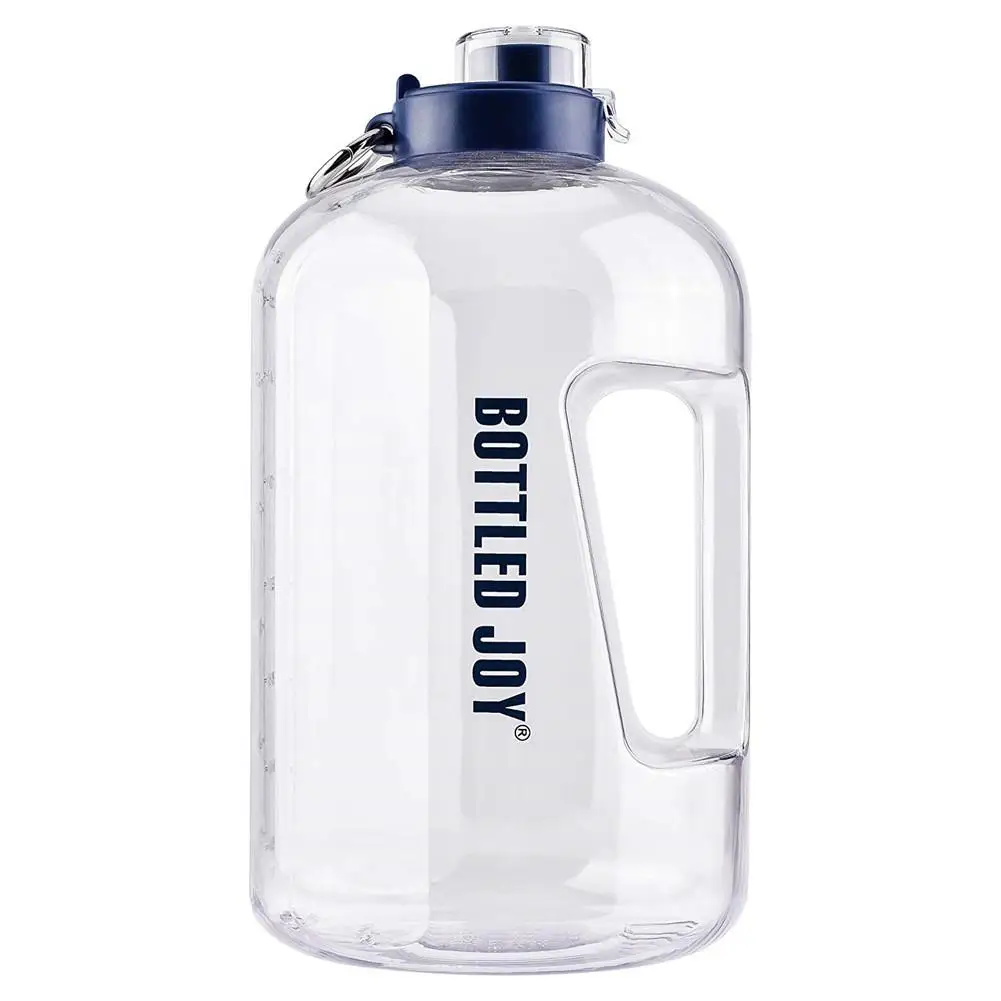 White Quifit 141oz 4L 1 галлон BPA пластиковая большая бутылка для воды для питья кувшин Тыква для путешествия спорт, фитнес, тренажерный зал бутылка для воды эко Горячая Новинка - Цвет: White