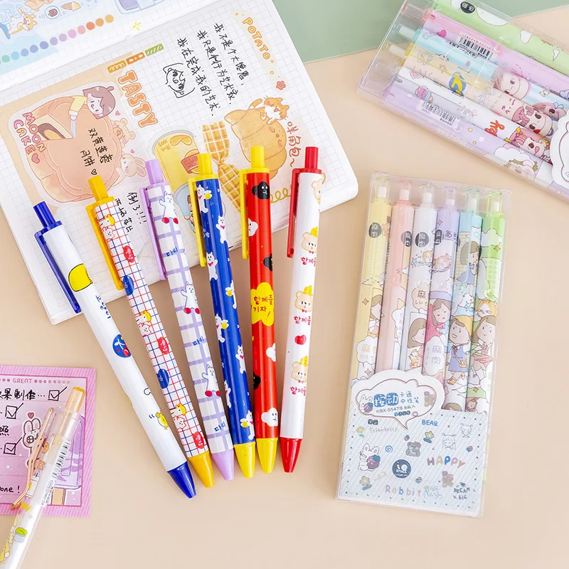 korean stationery art supplies for artist girl painting supplies Hand copy  outline pen Aesthetic gradient cute pens highlighter - AliExpress