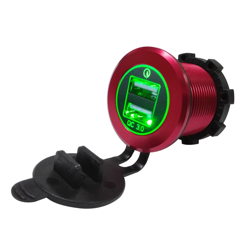 Сменное автомобильное зарядное устройство DIY 35 Вт двойной USB Смарт порт с QC 3 0 для