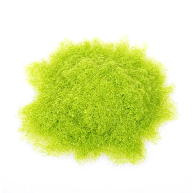 Yellow-green 30g 30 г шесть цветов Трава порошок флок клей нейлон трава порошок DIY Модель строительный материал - Цвет: Yellow-green 30g