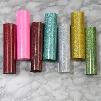 

SUNICE 0.5x3m Glitter Heat Transfer Film For Clothing Iron-on Heat Transfer Printing Films Plotter T-shirt Heat Press DIY Design