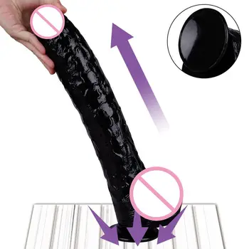 41*7cm Super Long Dildo Suction Cup Realistic Penis Huge Large Strap-on Dick Giant Big Cock Lesbian Sex Toys For 18+ Adult Women 3