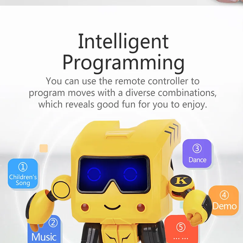 RC робот Копилка танец голосовой электронный музыка интеллектуальный пульт дистанционного управления фигурка обучающая игрушка для детей