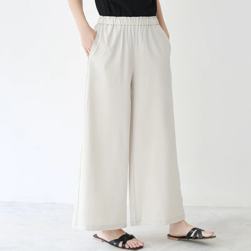 M-XL Summer Velvet Thick New Straight Wide Leg Womens Trousers Autumn Streetwear Pants Women High Waist New Loose