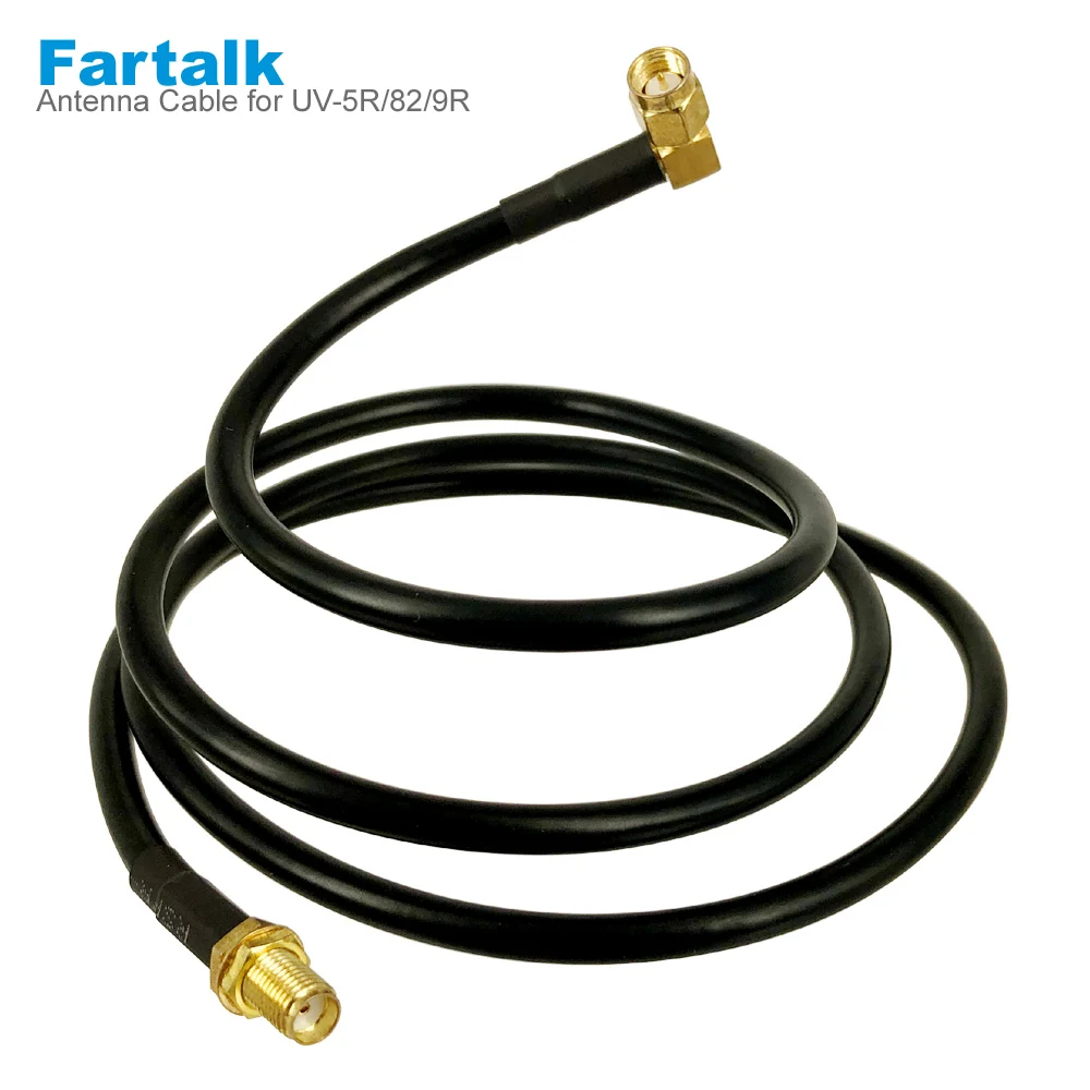 

Tactical Antenna SMA Female to Male Coaxial Extend Cable for BaoFeng UV-5R PLUS UV-82 GT-3TP GT-5TP UV-9R Plus Walkie Talkie