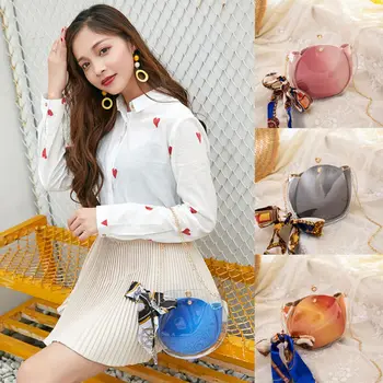 

Womens Transparent Handbag Beach Bag Clear Jelly crystal Purse Crossbody Bags