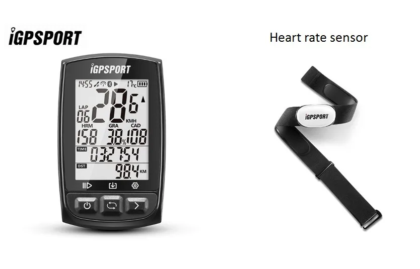Set E I gps порт IGS50E gps компьютер Велоспорт ANT+ велосипед беспроводной компьютер цифровой спидометр одометр подсветка IPX6 Водонепроницаемый компьютер - Цвет: Set E
