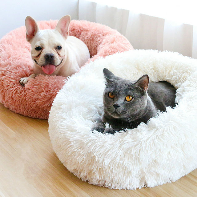 Comfortable Cat and Dog Beds Relaxing Washable Pet Plush Bed