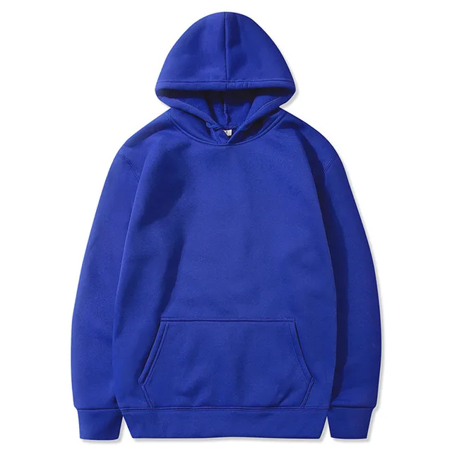 Fashion Brand Men's/Women's Hoodies 2021 Autumn New Male Casual Hoodies Sweatshirts Men's Solid Color Hoodies Sweatshirt Tops Blue