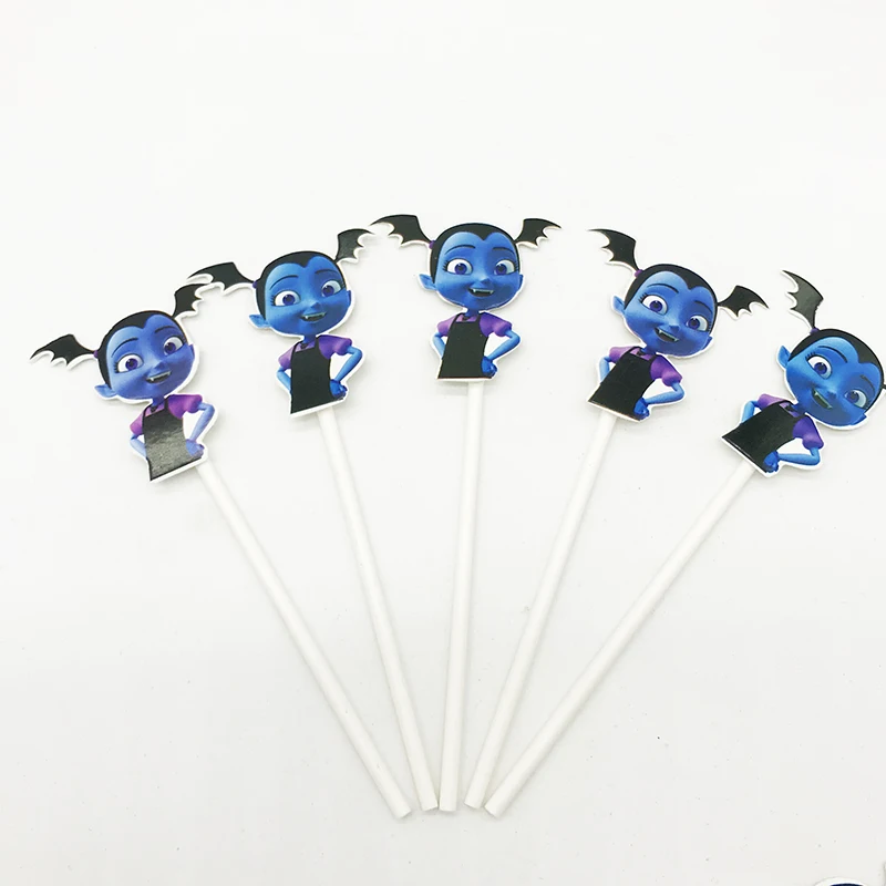 12 шт. Vampirina Cupcake вечерние украшения для кексов Детские принадлежности душа | Дом и