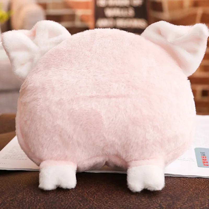 1 шт. 20X20 см Kawaii Pig кошелек Piggy Ass стильный кошелек плюшевая цепочка сумка на плечо сумки для мобильных телефонов короткая плюшевая ткань