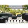 Waterproof Garden Furniture Covers, Rain and Snow Chair Covers, Outdoor, Patio, Garden, Sofa, Table, Dust Proof, Black, 72 Sizes 4