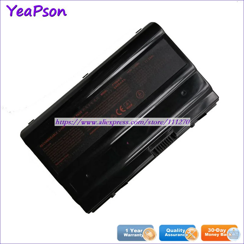 Yeapson 14 8 V 82Wh натуральная P750BAT-8 6-87-P750S-4272 Аккумулятор для ноутбука Clevo P751DM P751ZM P771ZM |