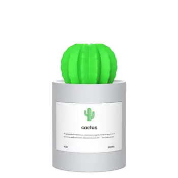 

280ml Ultrasonic Air Humidifier Aroma Essential Oil Diffuser Cactus Humidifier Mist Fogger Maker LED Night Light Home Office