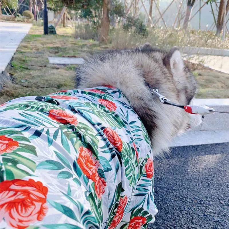 Одежда для питомцев среднего и большого размера одежда собак в гавайском стиле
