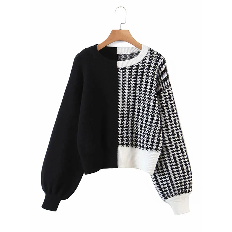 TWOTWINSTYLE Patchwork Lace Basic Cropped For