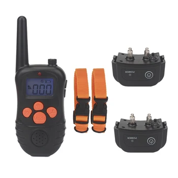

Wildgameplus DC998 Dog Training Collar 300 yards Remote Control Dog Collar for training dog with vibration and shock stimulation