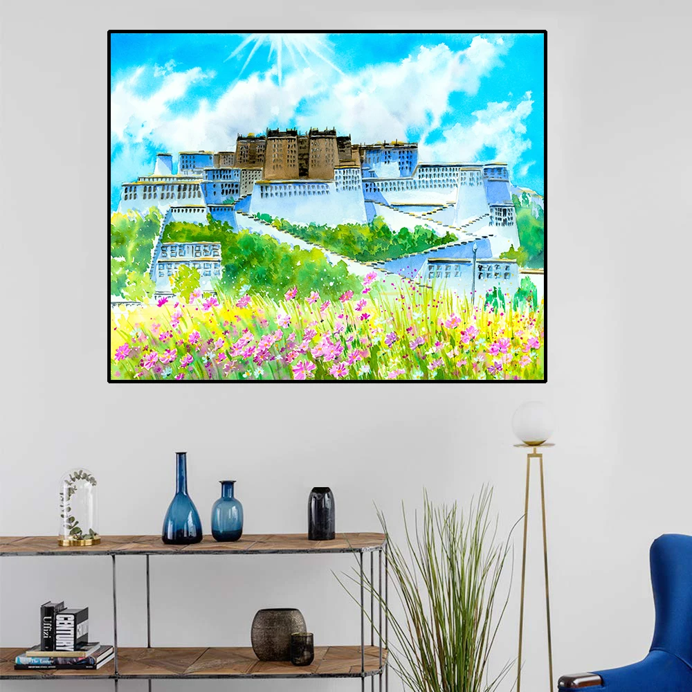 Famous Oil Castle Picture Wall Art Poster Print Canvas Painting Calligraphy Wall Picture for Living Room Bedroom Home Decor Famous Oil Castle Picture Wall Art Poster Print Canvas Painting Calligraphy Wall Picture for Living Room Bedroom Home Decor