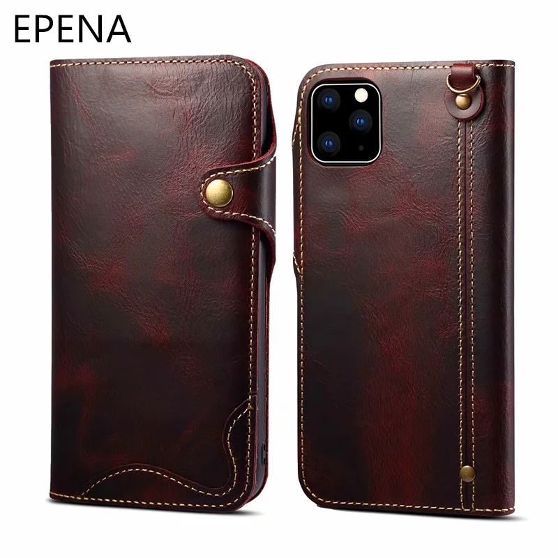 3D Genuine Leather Case For iPhone 11 pro 7 8 Plus 6 6S Wallet Stand Protect Flip for X XR XS Max phone Cover |