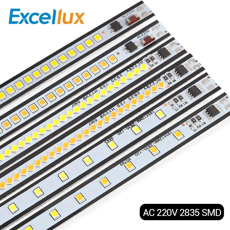 LED 바 조명 AC220V LED 단단한 스트립 에너지 절약 2835mm 195/290/390mm 고휘도 Led 스트립, 부엌 ...
